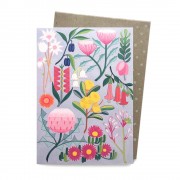 Greeting Card - Bountiful Land by Claire Ishino